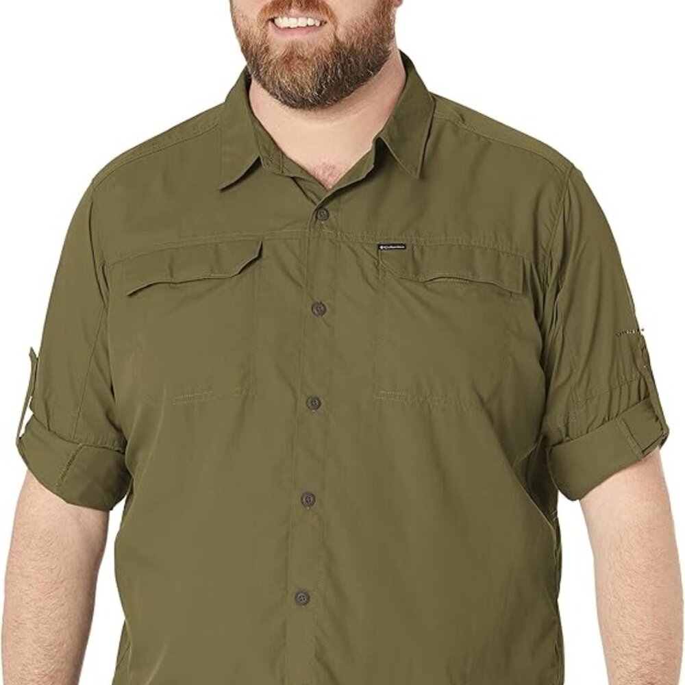 🆕Columbia Men's Silver Ridge 2.0 Long Sleeve Shirt, Sage, XX-Large, NWOT, Auth